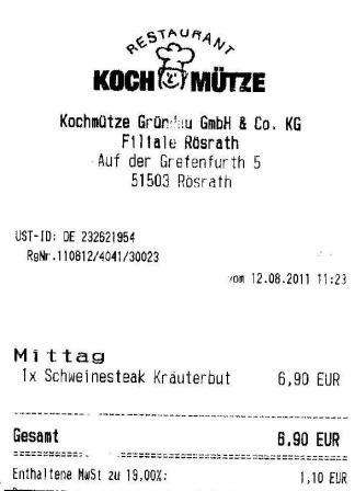 svel Hffner Kochmtze Restaurant